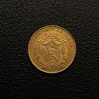 1869 Belgium Gold 20 Francs Coin Xf-au Grade