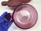 2 Vintage Corning 150 -b Usa Visions Heat  n  Eat Cranberry 0 4l W  Lid
