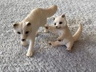 Schleich Arctic Fox   Kit Cub Baby Adult Animal Figures 2010 Retired 14638 14639