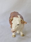 Vintage Coopercraft Pottery Hereford Cow Figurine  Made In England