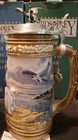 2  Anheuser Busch Birds Of Prey Peregrine Falcon   American Eagle  Lid Steins