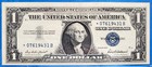    star Note     1957 Us Silver Certificate  1 One Dollar Bill   Blue Seal