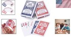 Durable Poker Playing Cards - 2 Decks Standard Index  Casino Quality  Blue   Red