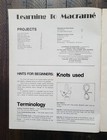 Vintage Leisure Time  learning To Macrame  3 Hour Projects For Beginners