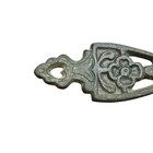 Vtg Cast Iron Footed Flower Kitchen Trivet 2406 3  X 1 