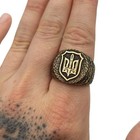 Ukraine Trident Ring Ukrainian Military War Morale Amulet