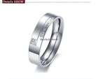 Endless Love Stainless Steel Couples Wedding Band Ring For Engagement Promise