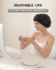 Triple-layer Terry Lined Shower Cap Reusable Waterproof Hair Cap For Women