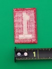 Number 1 Red   White Patch White Plastic Back One Bsa Boy Scouts America New