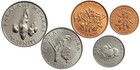 Tonga 5 Coins Set 1 - 2 - 5 - 10 - 20 Seniti Fao F a o 2002 - 2005 Unc
