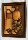 Vintage Retro Mid Century Copper Craft Guild 3d Framed Art Mcm Wall Hanging Deco