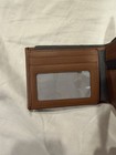 Tumi Men s Brown Bifold Wallet Solid Logo Accent  Id Window  Credit Card