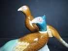 Beautiful Metzler   Ortloff Porcelain Pair Of Pheasants Figure