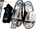 Mens Under Armour Ua Locker Iv Slides-sandals Size 12 New With Tags   Free Socks
