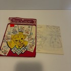 Vintage Vogart Uncut Repeat Transfer Ink Patterns For Embroidery Paint Cat Motif