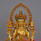 13 old Tibet Buddhism Bronze 24k Gold Gilt Tara Kwan-yin Guanyin Buddha Statue