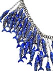 Spectacular Vintage  50   Articulating Fish Chinese Export Necklace 17  Long
