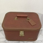 Vtg Starline Baltimore Luggage Cobrown Train Case Vanity Makeup Box Mcm Luggage 