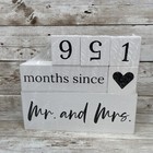 365 Countdown Blocks Wedding Day   Anniversary Countdown Calendar J   A Homes