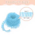 Ruffle Lace Ribbon Trim Pleated Lace Fabric Trim 11 Yard  Light Blue