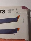 Mccall s 8173 Dress Pants Slacks Sewing Pattern Ladies 8 Vtg Palmer Uc Pleated