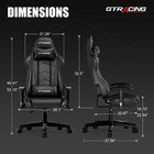 Gtracing Gaming Chair Racing Office Computer Ergonomic Video Game Chair Backrest