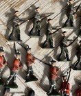 Vintage Lead Soldier Toy Figure Lot - Collection Of 35