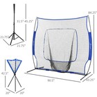 Baseball Softball Practice Net Set Portable Hitting Pitching Batting Training