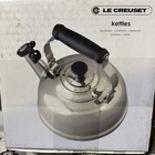 Le Creuset Stainless Steel Whistling Stove Top Tea Kettle  1 7 Qt  Silver