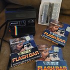 Vintage Polaroid One Step 600 Rainbow Stripe Instant Film Camera With New Flash 