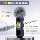 Professional Wireless Lavalier Microphone With Digital Battery Display