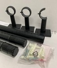Pottery Barn Curtain Rod Wall Bracket Cast Iron Black 48 -88  1 25   p6002