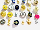 Gucci Versace Ysl  Zipper Pull Buttons  Lot Of 30  Mix