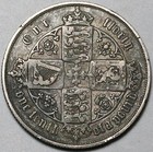 1857 Victoria Florin Great Britain Gothic Vf 2 Shillings Silver Coin  25040501r 