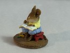 Wee Forest Folk Retired Miniature Figurine M-208 Struggling Artist  wp  1995