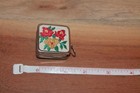 Vintage Embroidered Sewing Tape Measure Made In West Germany W  Green Back 