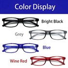 4 Pair Rectangular Power Reading Reader Glasses For Mens Womens 1-3
