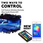 8pcs Rgb-w Led Rock Lights Kit Underbody Neon Light Pods Bluetooth App   Remote
