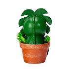 Pt Furry Bones Monsty D The Monstera Plant Skull Resin Mini Figure