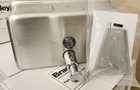 Bradley 6542-000000 Satin Stainless Liquid Soap Dispenser Horizontal Wall Mount