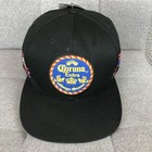 Corona Extra Hat Cap Snap Back One Size Black Mens Beer Logo Twill Baseball