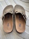 Women   s Birkenstock Boston Clog Taupe Suede     Size 37  us 6   6 5 