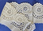 Antique Victorian Hand Made Broderie Anglaise Petticoat Trim 3 Yds  X 4-1 2 