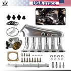 Billet Intake Manifold W  Fuel Rail Kit throttle Body Bmw 325i 328i M3 Z3 M50 Sl