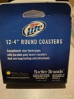 Vintage 12 Miller Lite Beer Drink Coasters 4  Round Boelter Brands 2009 New