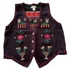 Vintage Vest Medium Western Hippie Boho Nepal Ethnic Peruvian Folk Southwestern