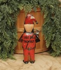 New Primitive 10 5  Tall Santa W  Teddy Bear Repurposed Metal Figurine Christmas