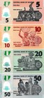 Nigeria Set 5  10  20  50 Naira  2021-2023  Uncirculated  Polymer 4 Note Set