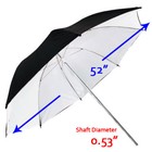 Photography 53  Wide 2layer Umbrella Reflector Diffuser Black white Photo Studio