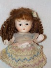 6  German Antique Bisque Doll W glass Eyes